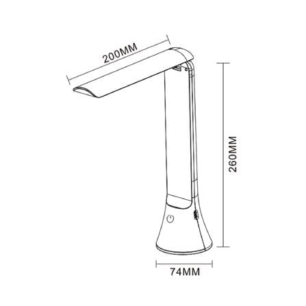 ไฟอ่านหนังสือ LED CARINI MT003WH 6 วัตต์ สีขาว_11