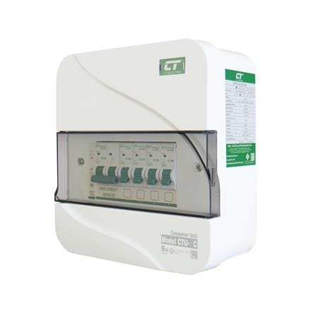 ชุดตู้คอนซูมเมอร์ยูนิต 4 ช่อง เมนธรรมดา 63 แอมป์ CT ELECTRIC CTU-4C_1