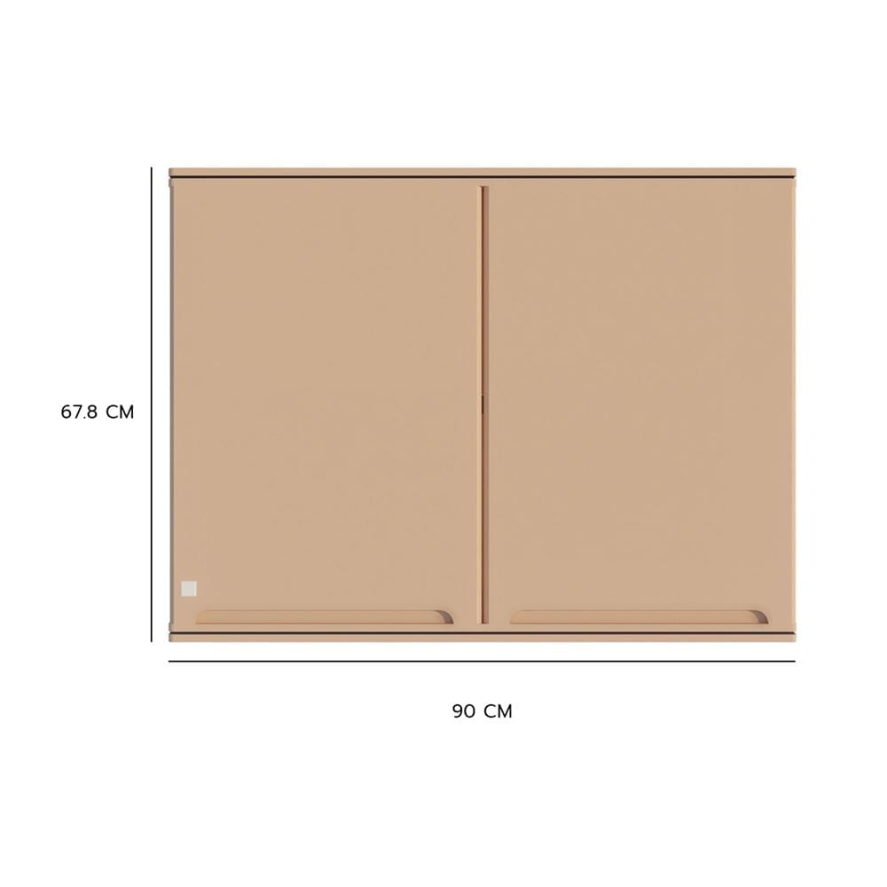 ตู้แขวนคู่ KING PLATINUM CURVE 90X67.8 ซม. สี SAND