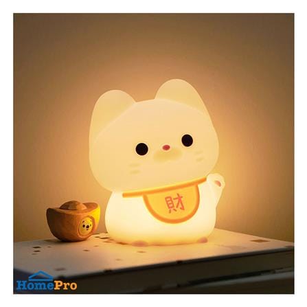 ไฟตั้งโต๊ะ LED MOFII DS LUCKY CAT 0.5 วัตต์ สีขาว/เหลือง_2