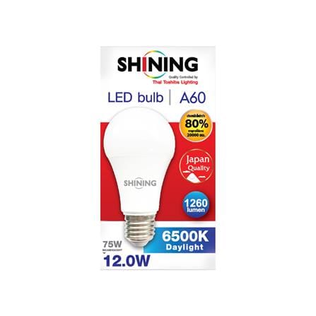 หลอด LED SHINING A60 12 วัตต์ DAYLIGHT E27_2