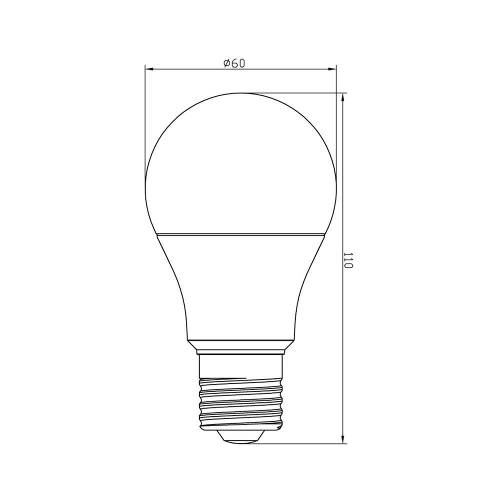 หลอด LED SHINING A60 9 วัตต์ DAYLIGHT E27