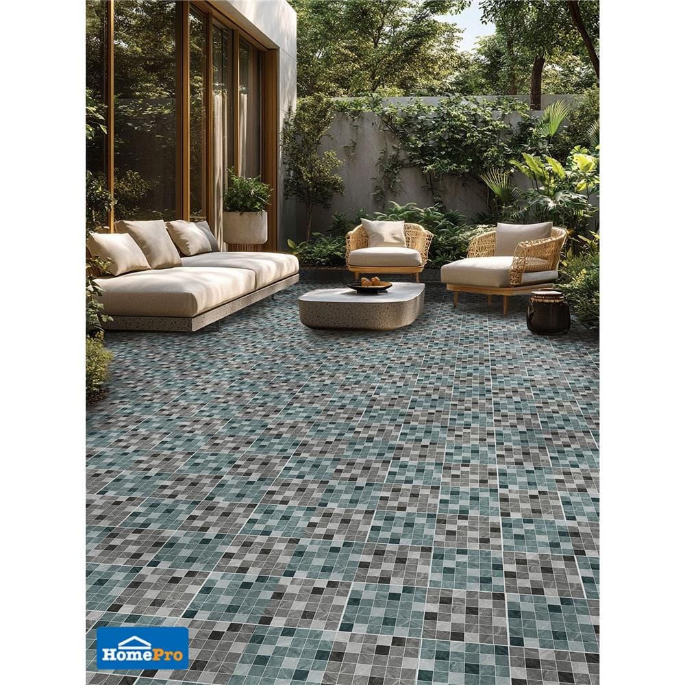 กระเบื้องพื้นพอร์ซเลน 30x30 ซม. COTTO แฮมซ่า เทา ExC PM 1 ตร.ม.