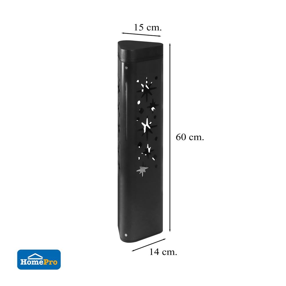 ไฟทางเดิน LED CARINI HK-Y2025 60CM 10 วัตต์ WARM WHITE สีดำ