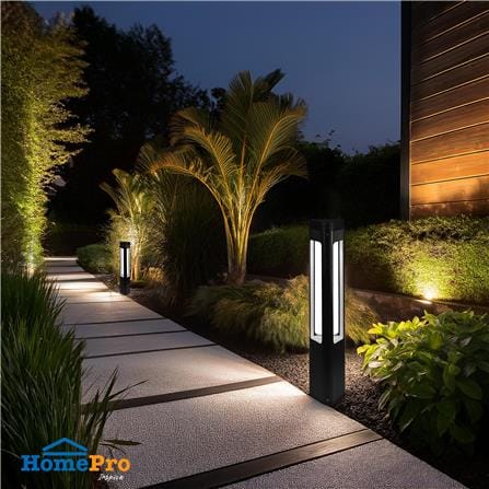ไฟทางเดิน LED CARINI HK-Y2023 80CM 10 วัตต์ WARM WHITE สีดำ_3
