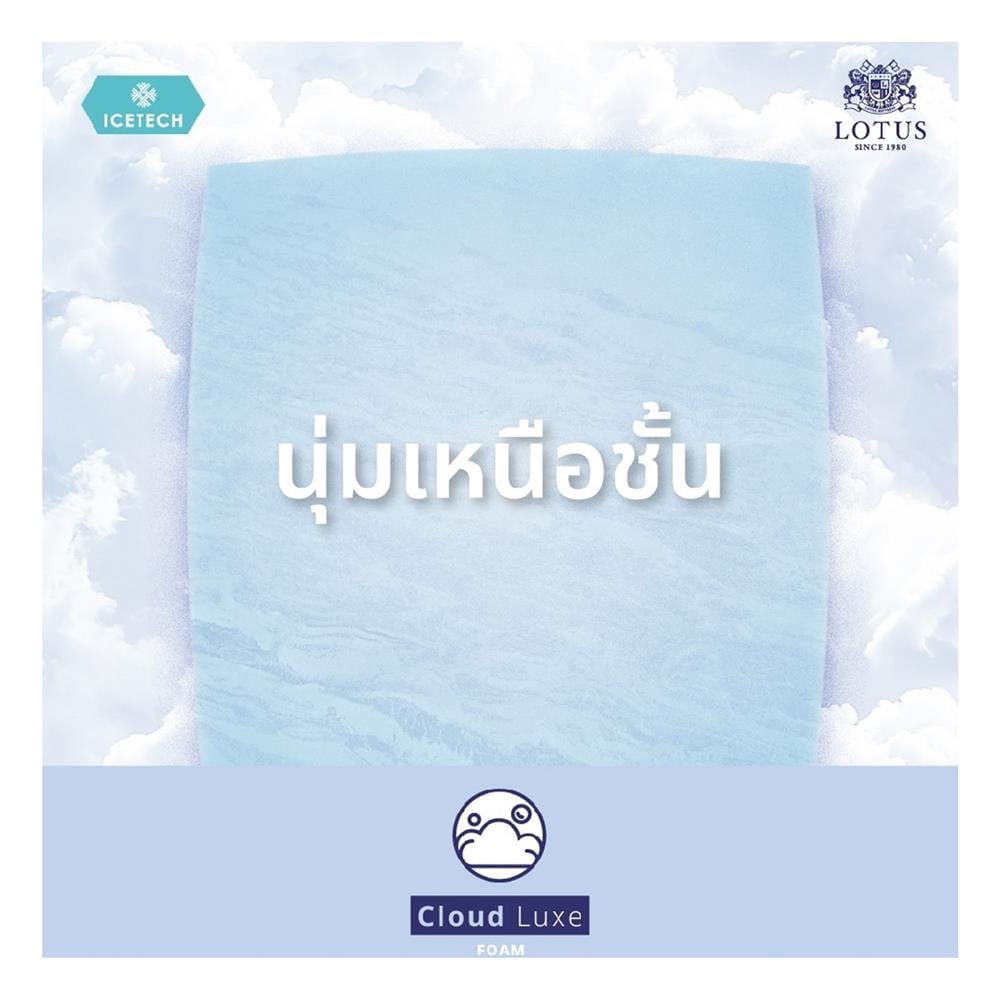 ที่นอนพ็อกเก็ตสปริง 3.5 ฟุต LOTUS รุ่น ARCTIC ZEN พร้อมชุดเครื่องนอน 7 ชิ้น