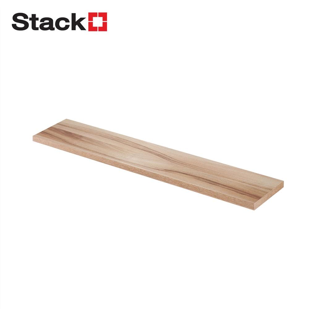 แผ่นชั้นไม้เมลามีน STACKO 120x20x1.6 ซม. สีไลท์โรมา
