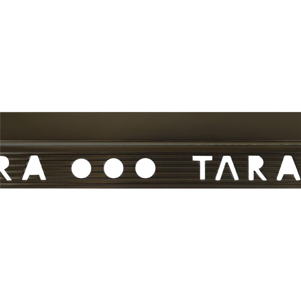 คิ้วอะลูมิเนียมแบบเหลี่ยม TARA 12 มม. 2 ม. สีกราไฟต์