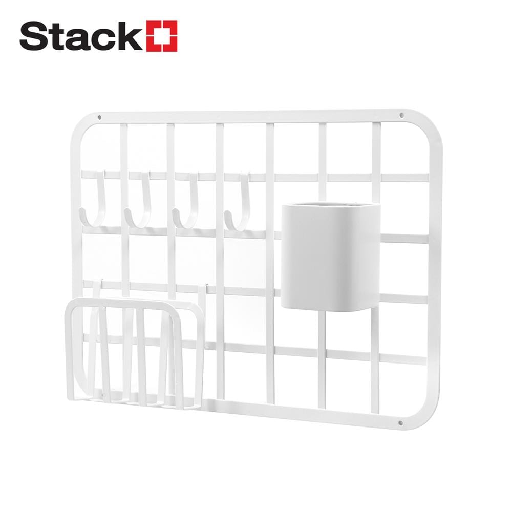 ชุดแผงเหล็กติดผนัง (C) STACKO TIDY 47.5x34.5x10 ซม. สีขาว