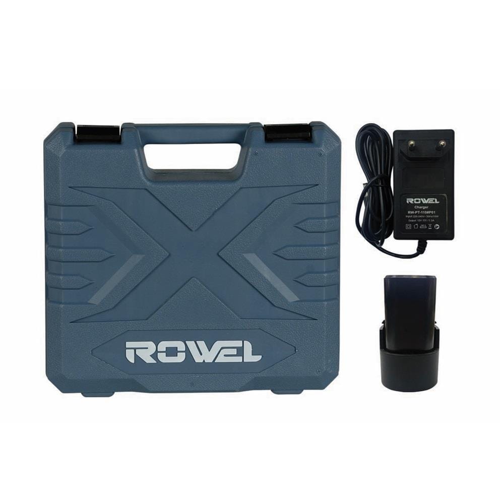 สว่านกระแทกไร้สาย (พร้อมแบตเตอรี่) ROWEL RW-PT-DBDT200 12 โวลต์