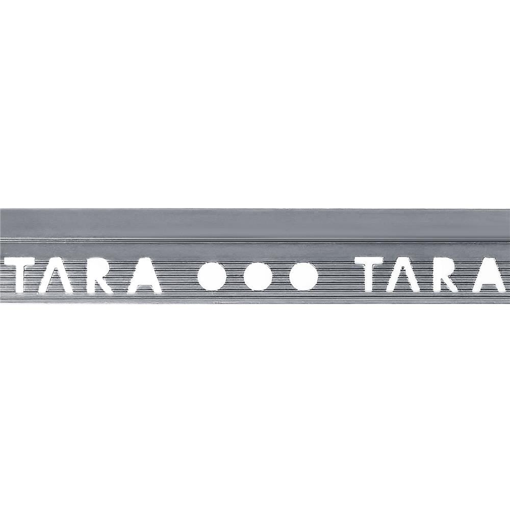 คิ้วอะลูมิเนียมแบบเหลี่ยม TARA 9 มม. 2 ม. สีเทาฟ้า