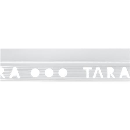คิ้วอะลูมิเนียมแบบเหลี่ยม TARA 12 มม. 2 ม. สีขาวด้าน_2