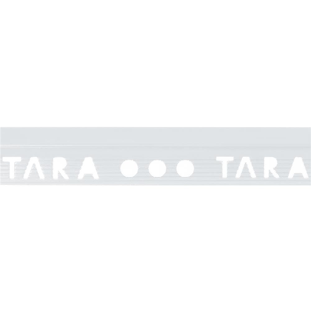 คิ้วอะลูมิเนียมแบบเหลี่ยม TARA 9 มม. 2 ม. สีขาวด้าน