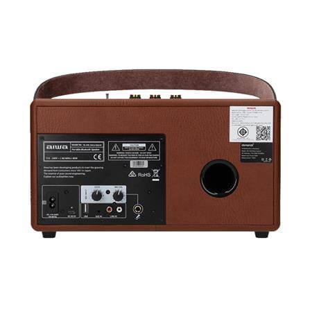 ลำโพงบลูทูธ AIWA RETRO HYBRID RS-X90 สีน้ำตาล_5