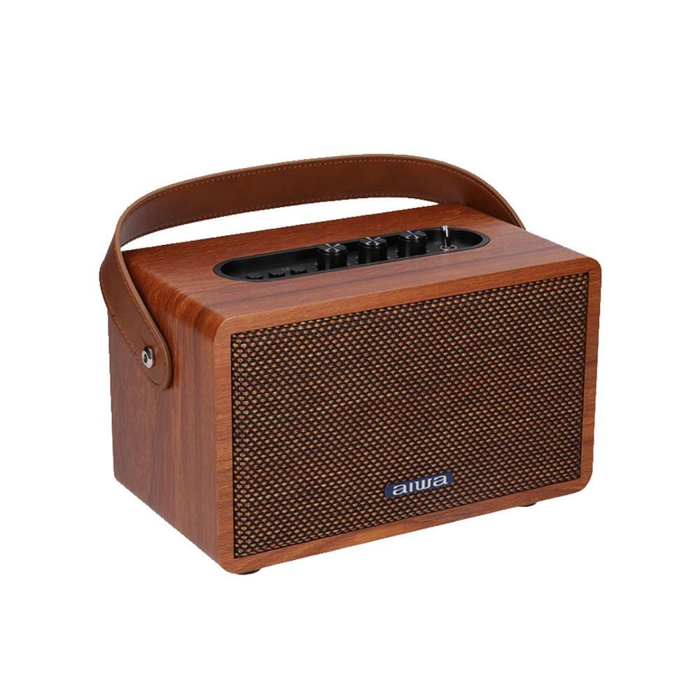 ลำโพงบลูทูธ AIWA RETRO MI-X100 II สีน้ำตาล