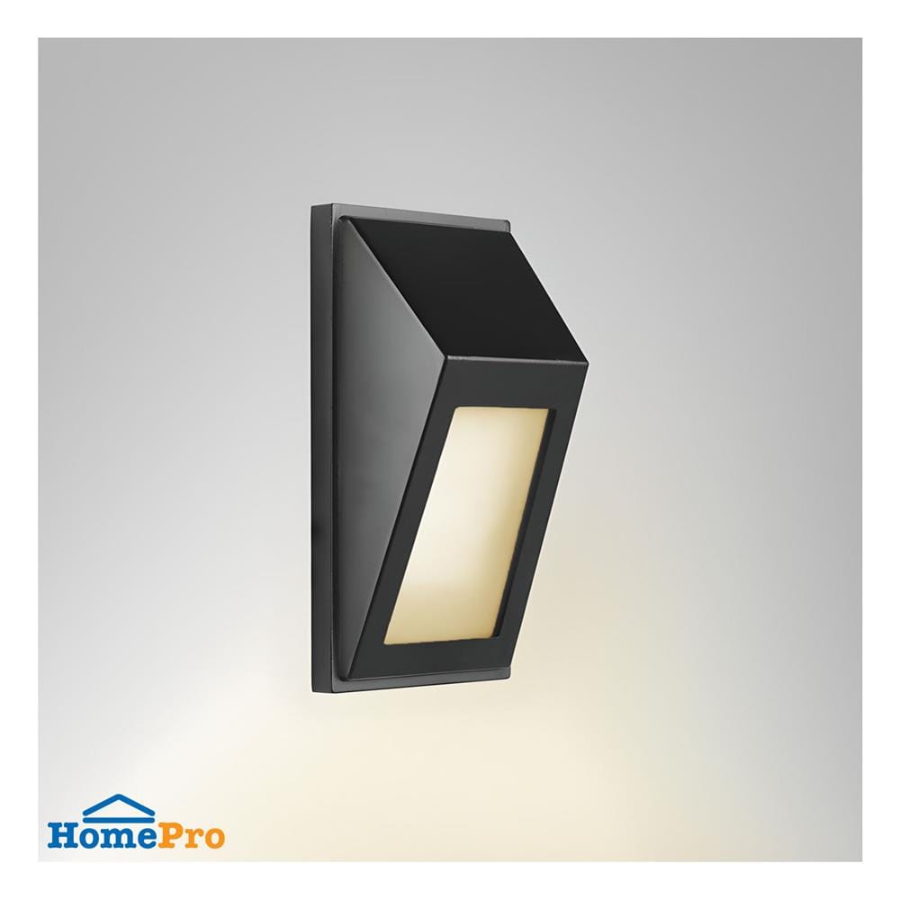 ไฟผนังภายนอก LED L&E 65-A0559 10 วัตต์ WARM WHITE สีดำ