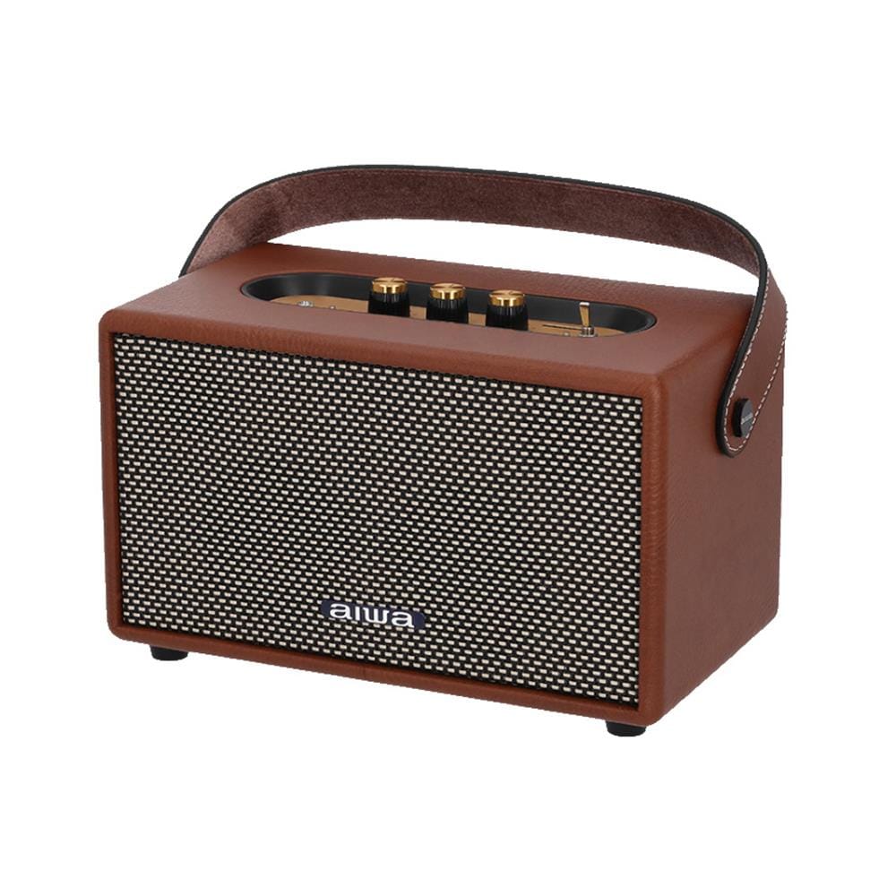 ลำโพงบลูทูธ AIWA RETRO ELITE PLUS RS-X88 สีน้ำตาล