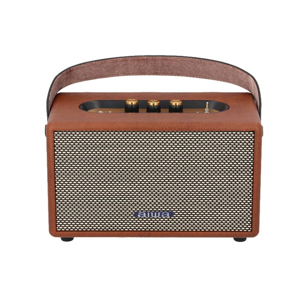 ลำโพงบลูทูธ AIWA RETRO ELITE PLUS RS-X88 สีน้ำตาล