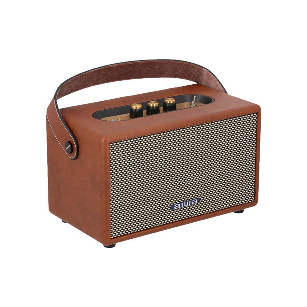 ลำโพงบลูทูธ AIWA RETRO ELITE PLUS RS-X88 สีน้ำตาล