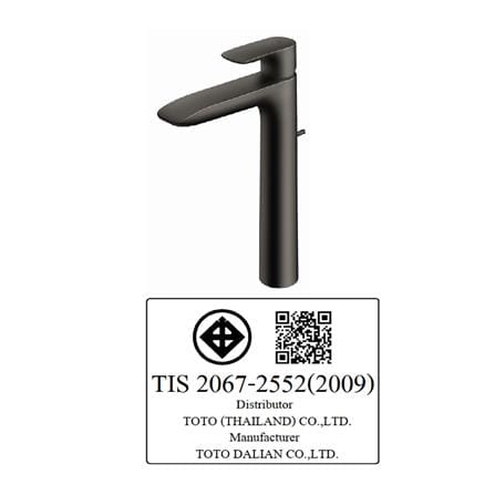 ก๊อกอ่างล้างหน้าผสม TOTO TLG04307T-MBL สีดำ_2