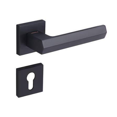 มือจับก้านโยกห้องทั่วไป MORTISE HAFELE 489.11.042 สีดำด้าน_1