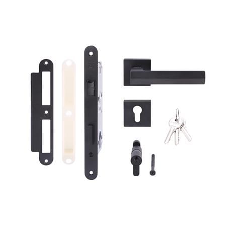 มือจับก้านโยกห้องทั่วไป MORTISE HAFELE 489.11.042 สีดำด้าน_2