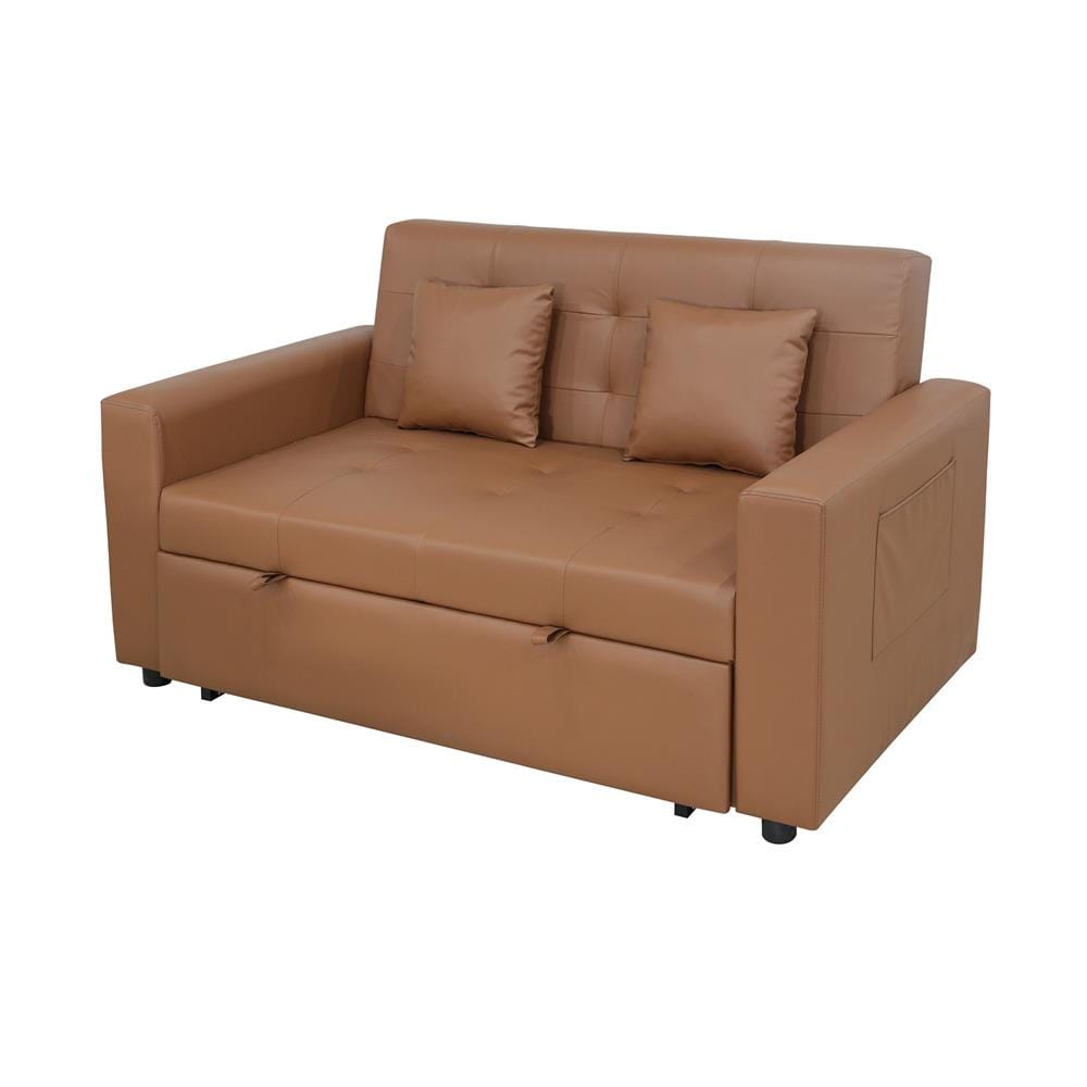 โซฟาเบด FURDINI FINN PVC สีน้ำตาล