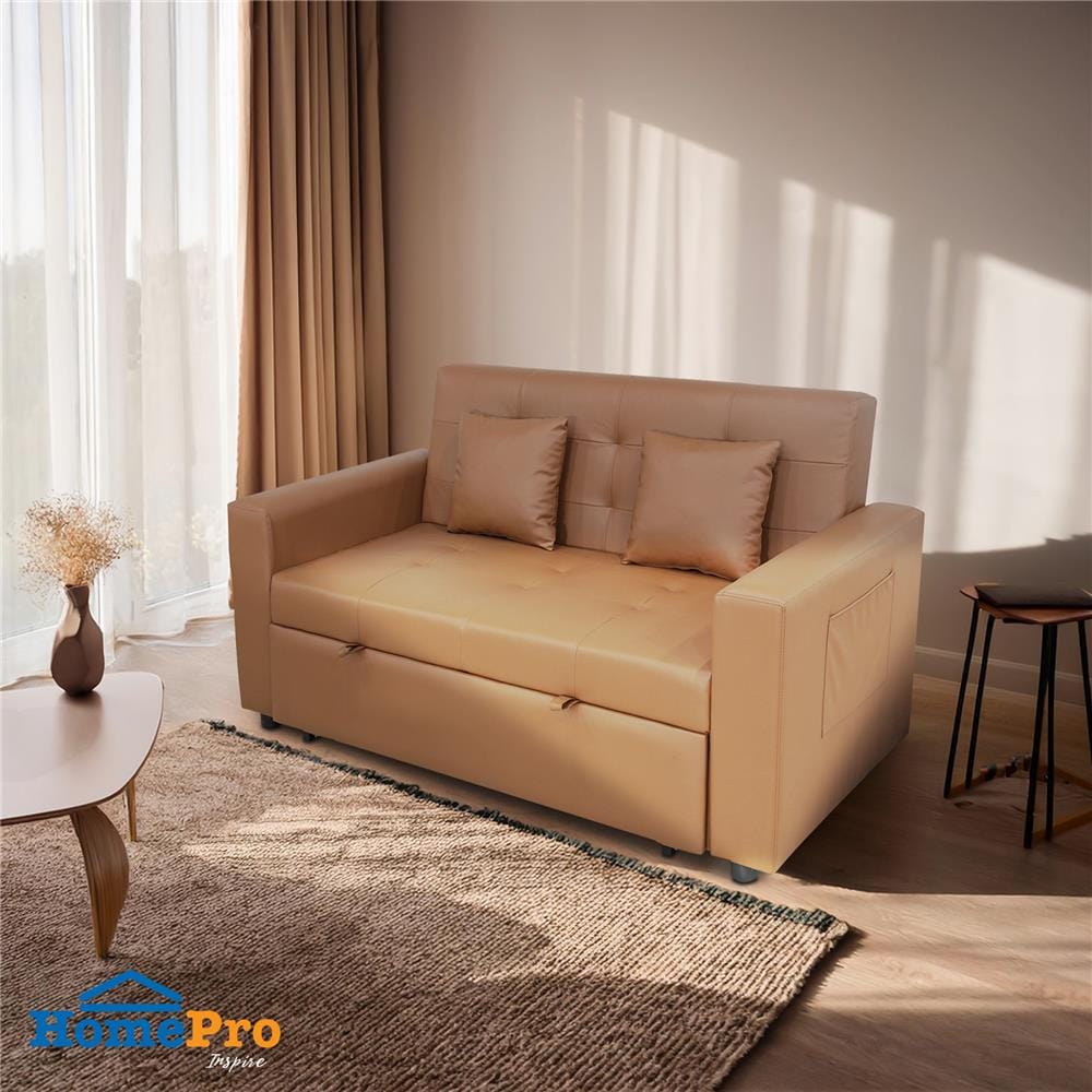 โซฟาเบด FURDINI FINN PVC สีน้ำตาล