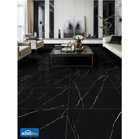 กระเบื้องพื้นพอร์ซเลน 60x90 ซม. TARA รามอส เนโร ดำ 1.62 ตร.ม._3