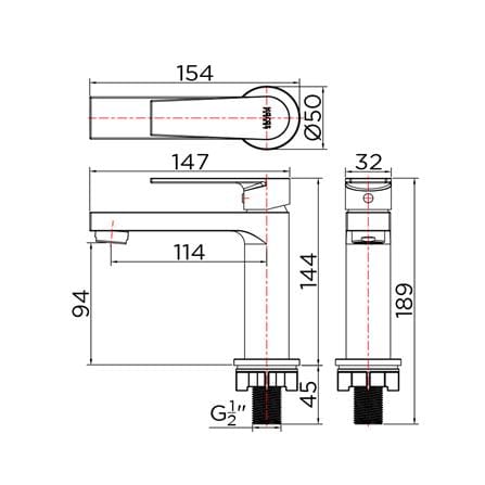 ก๊อกอ่างล้างหน้าเดี่ยว KARAT FAUCET KF-76-610-50_2