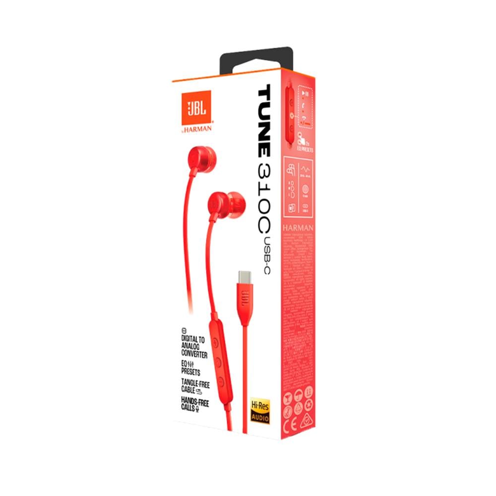 หูฟัง JBL T310 สีแดง
