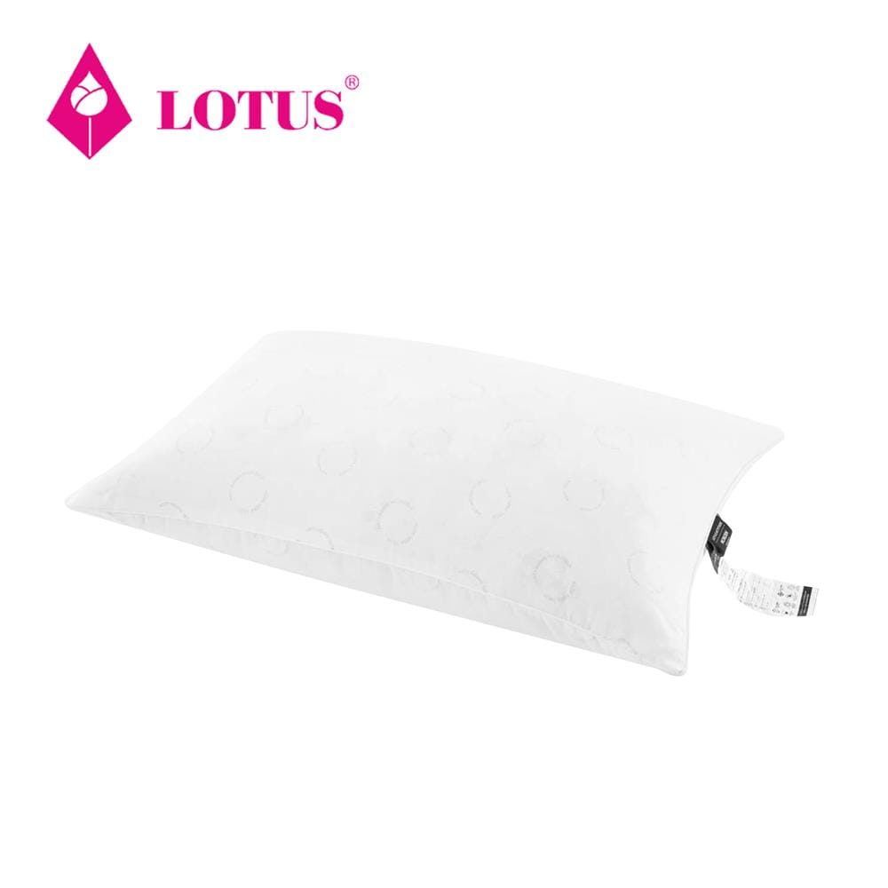 หมอนสุขภาพ ใยบอลไมโครไฟเบอร์ LOTUS ATTITUDE ANTI-AGING 20x30 นิ้ว สีขาว