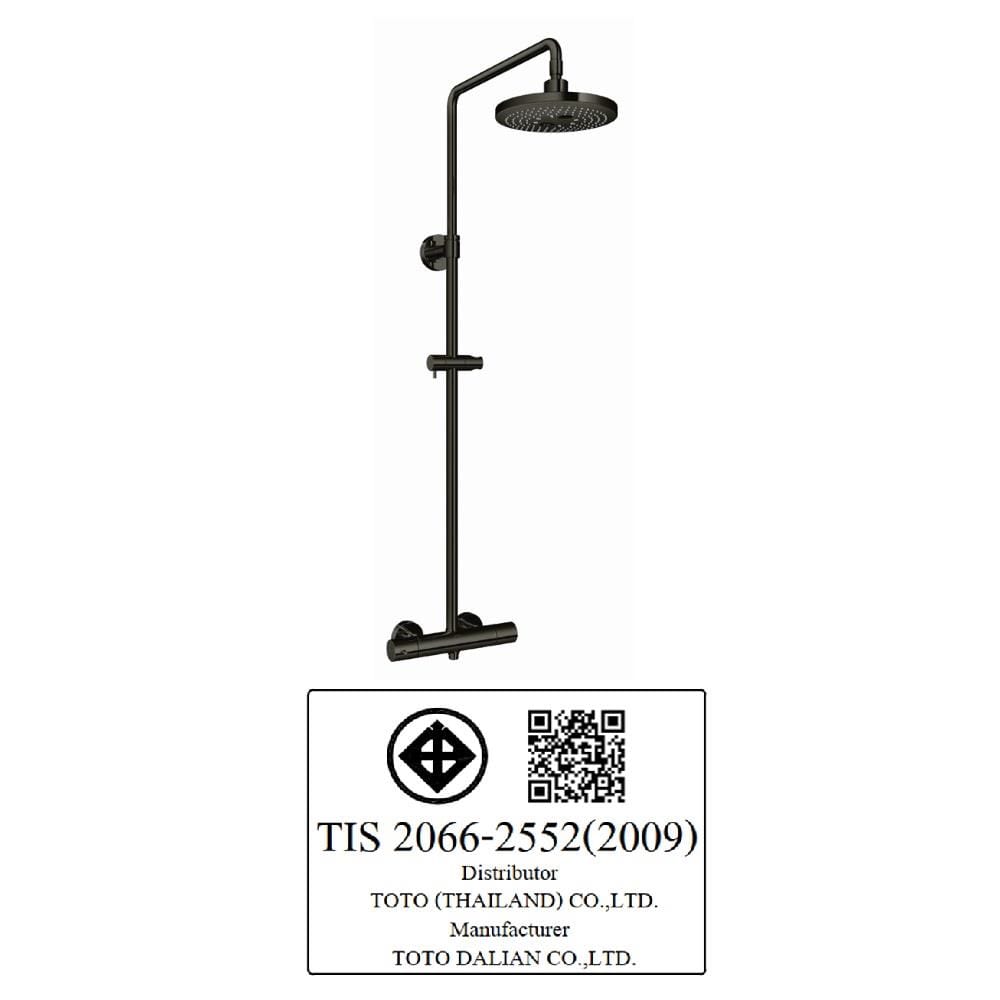 ฝักบัว RAIN SHOWER ผสม TOTO TBW01404TA-MBL สีดำ