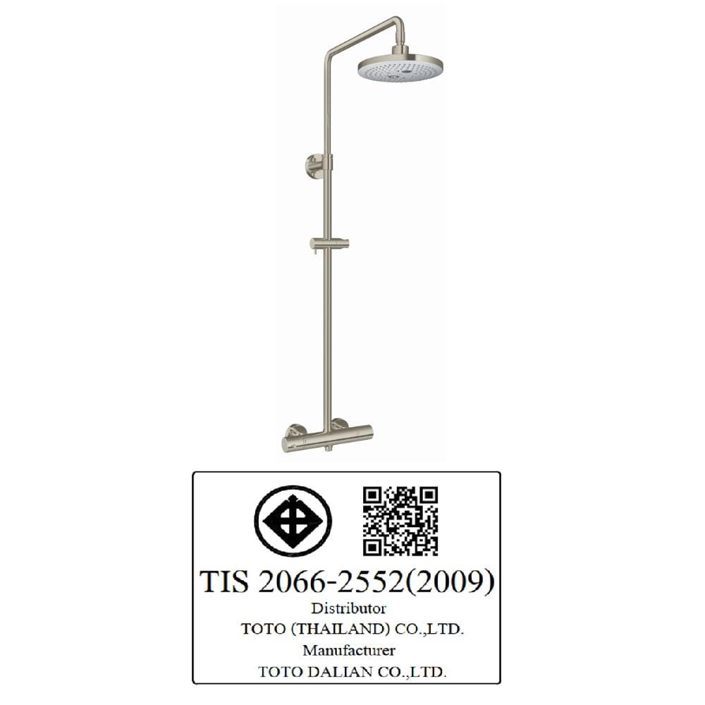 ฝักบัว RAIN SHOWER ผสม TOTO TBW01404TA-BN สีเทา