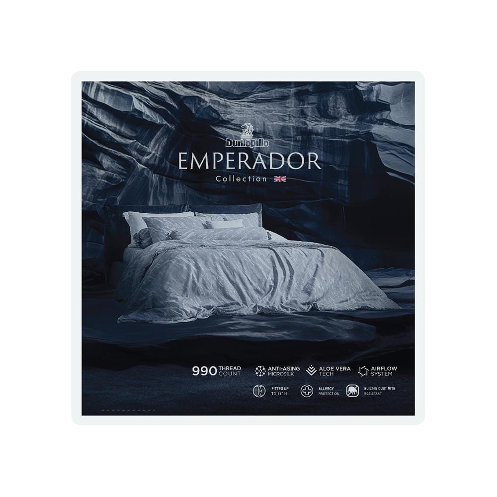 ชุดผ้าปูที่นอน 6 ฟุต 5 ชิ้น DUNLOPILLO EMPERADOR II DL-EM-02