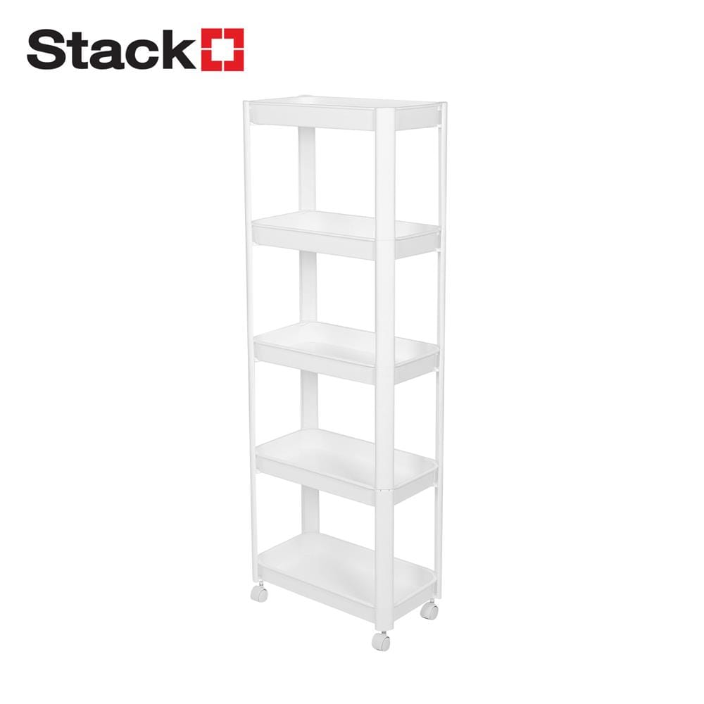 ชั้นวางของ 5 ชั้น STACKO VODA 40X22.5X118.5 ซม. สีขาว