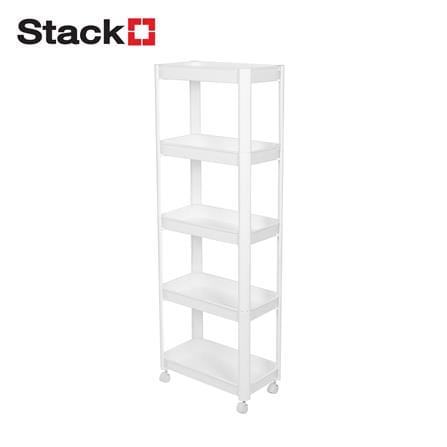 ชั้นวางของ 5 ชั้น STACKO VODA 40X22.5X118.5 ซม. สีขาว_0
