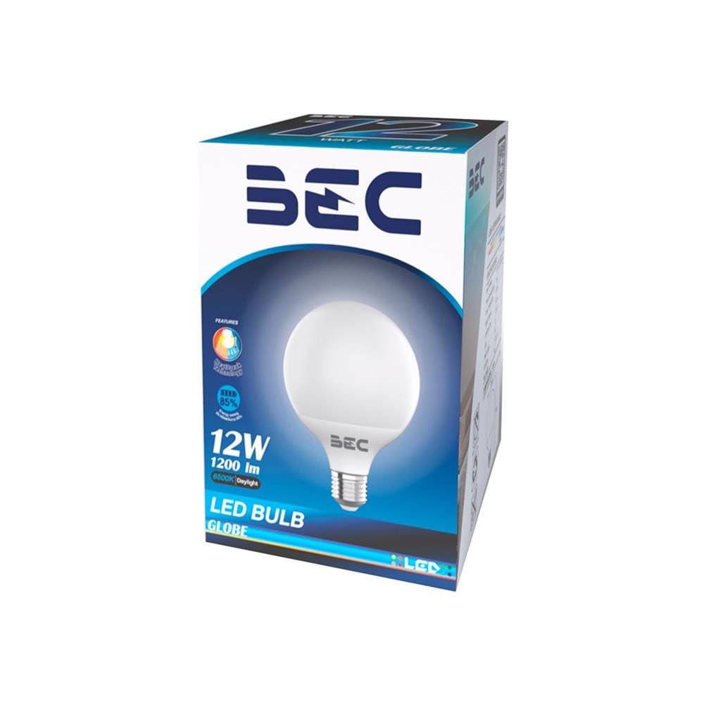 หลอด LED BEC G95 GLOBE 12 วัตต์ DAYLIGHT E27
