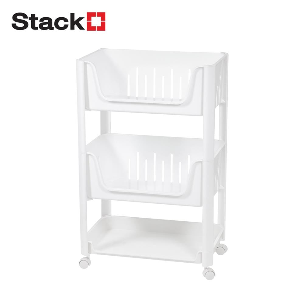 ชั้นวางของ 3 ชั้น STACKO MILA 45X28X70 ซม. สีขาว_1