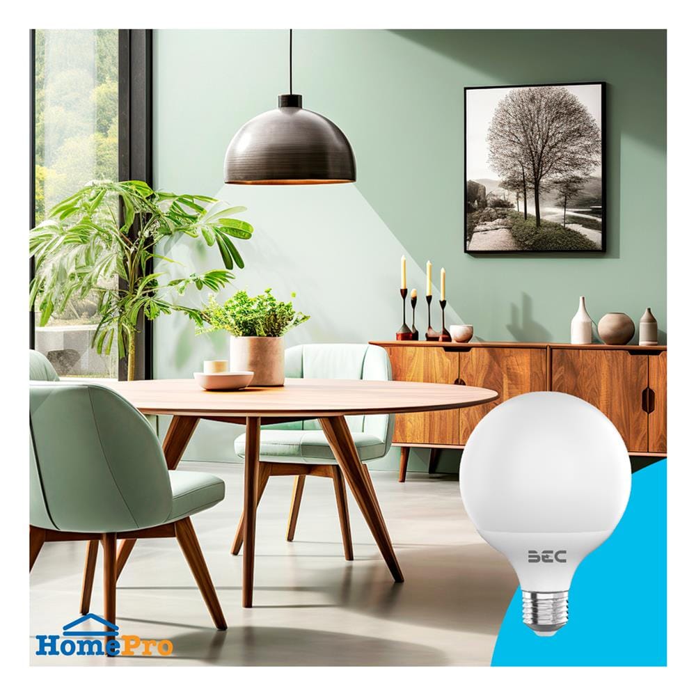 หลอด LED BEC G95 GLOBE 12 วัตต์ WARM WHITE E27