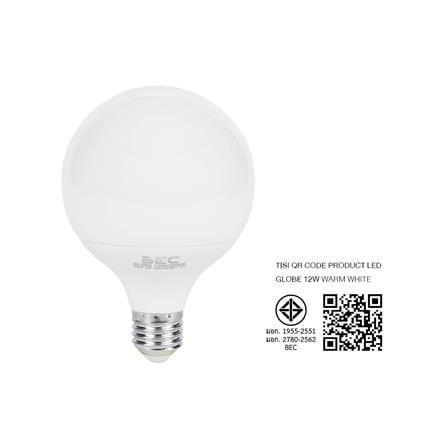 หลอด LED BEC G95 GLOBE 12 วัตต์ WARM WHITE E27_4