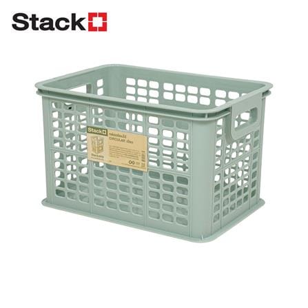 กล่องซ้อนได้ STACKO CIRCULAR 27.5x38.7x24 ซม. สีเขียว_1