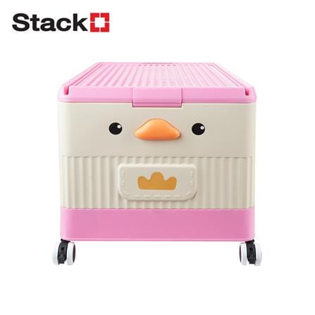 กล่องเก็บของ STACKO KID DUCK SIZE S 43X28X27 ซม. สีชมพู