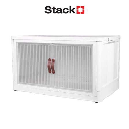 กล่องบานเปิด STACKO CLOUD SIZE L 65x40x37 ซม. สีขาว_1