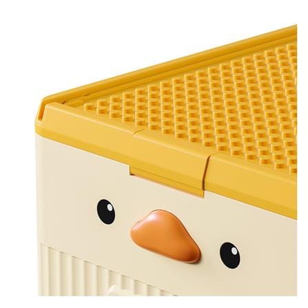 กล่องเก็บของ STACKO KID DUCK SIZE M 54X36X34 ซม. สีเหลือง_1