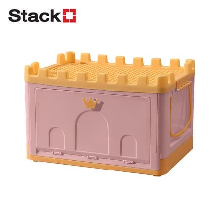 กล่องเก็บของ STACKO KID FORT SIZE M 53X37X34 ซม. สีชมพู_1