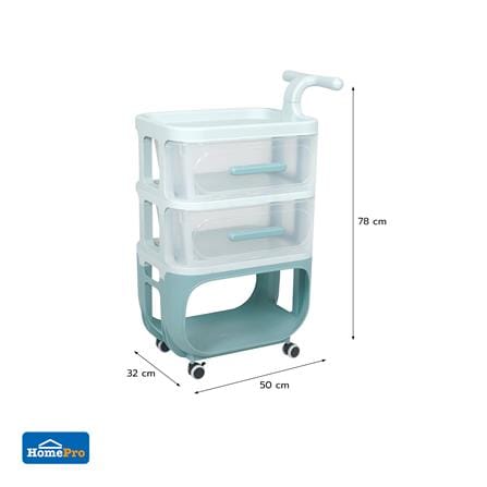 ชั้นวางของ 3 ชั้น STACKO KID VIVE 50X32X78 ซม. สีฟ้า_9