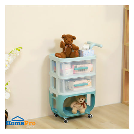 ชั้นวางของ 3 ชั้น STACKO KID VIVE 50X32X78 ซม. สีฟ้า_5