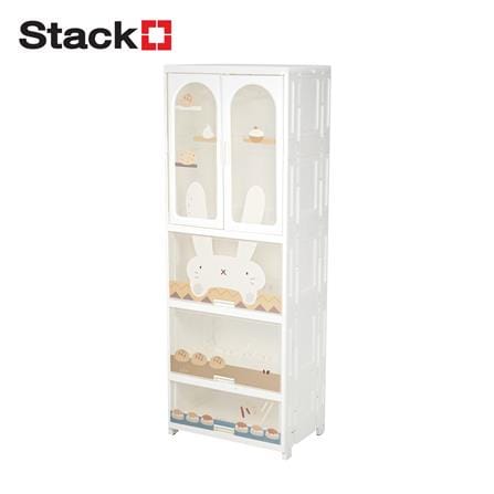 ตู้เสื้อผ้า 4 ชั้น STACKO RABBIT 58X40X157 ซม. สีขาว_0