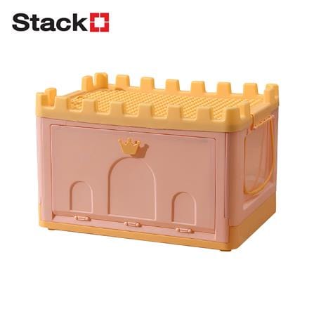 กล่องเก็บของ STACKO KID FORT SIZE S 41X30X27 ซม. สีชมพู_0